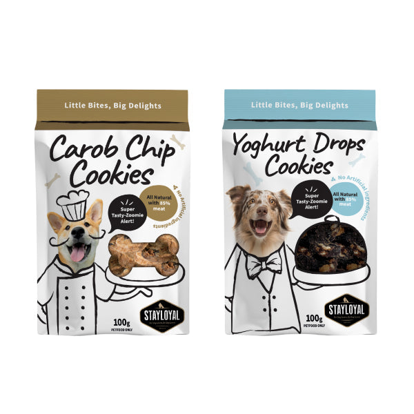 Carob Chip & Yoghurt Drop Cookies Bundle 600g